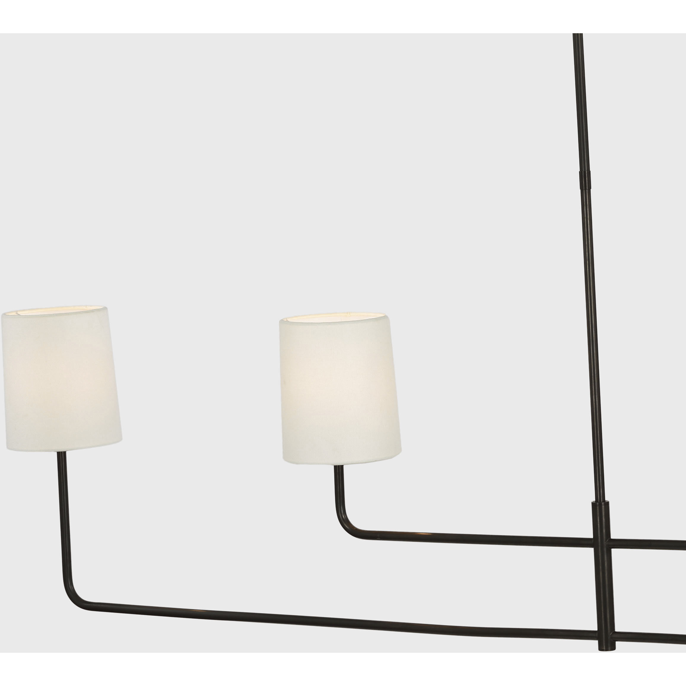 Barbara Barry Go Lightly LED 70 inch Bronze Linear Chandelier Ceiling Light