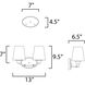 Shelter 2 Light 13 inch Satin Nickel Bath Vanity Wall Light