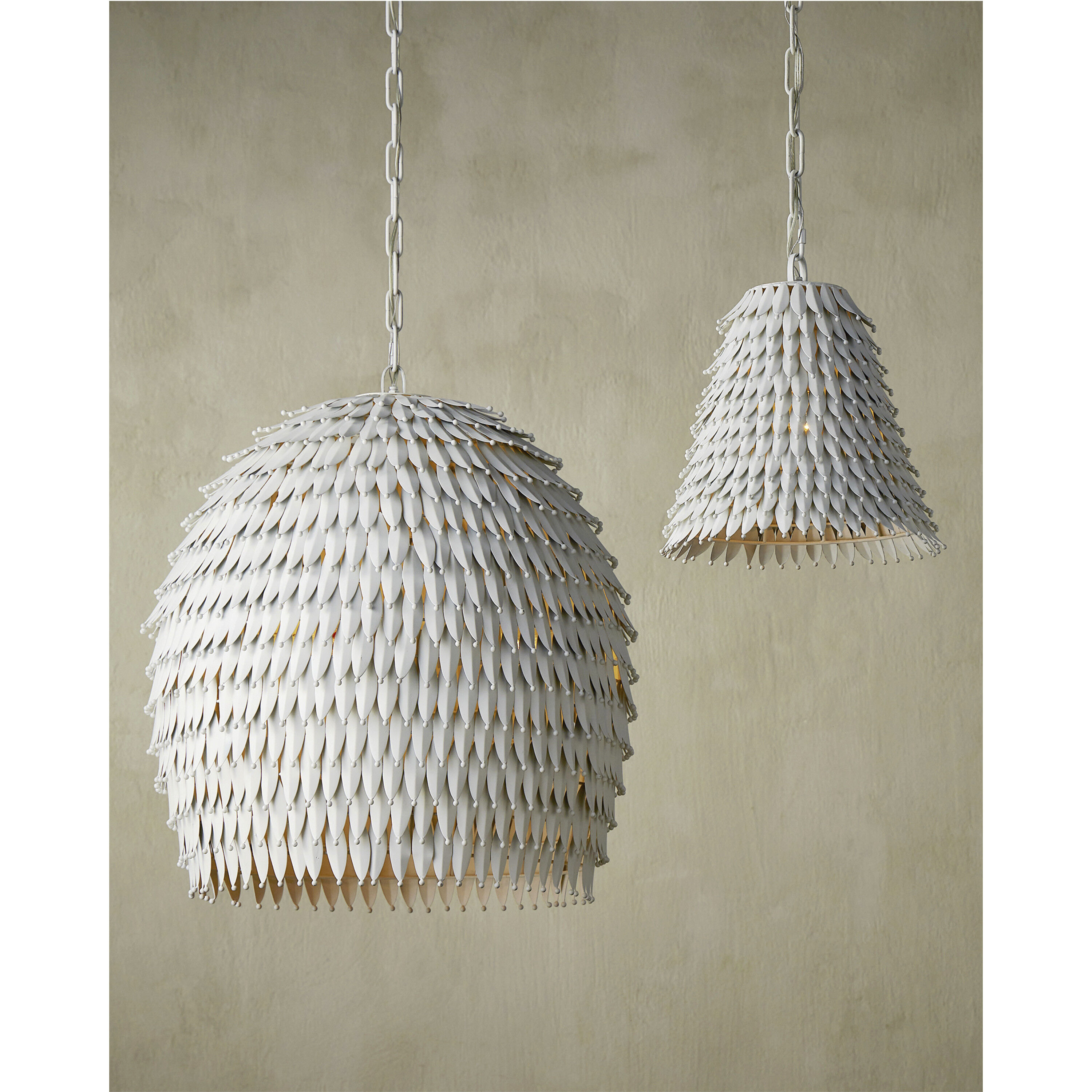 Overlay 1 Light 12.5 inch White Pendant Ceiling Light
