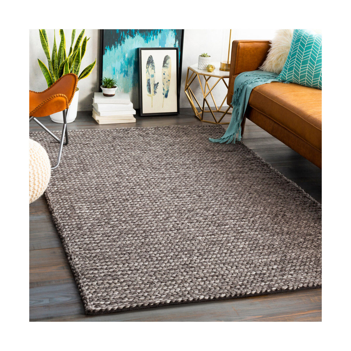 Ozark 156 X 108 inch Charcoal Rugs, Rectangle