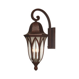 Berkshire 4 Light 28 inch Burnished Antique Copper Outdoor Wall Lantern