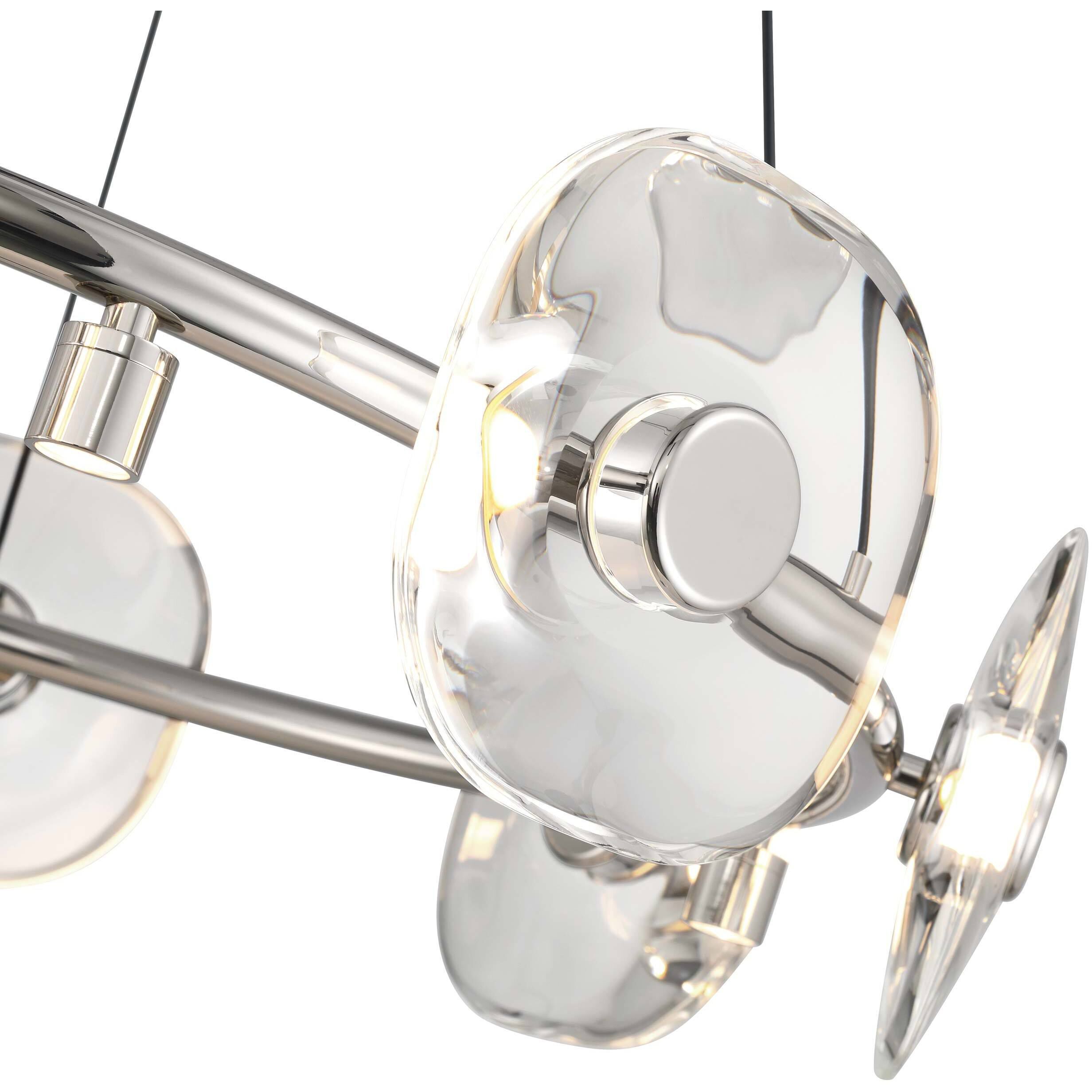 Ziva Celestia 32 inch 4.00 watt Chrome Chandelier Ceiling Light