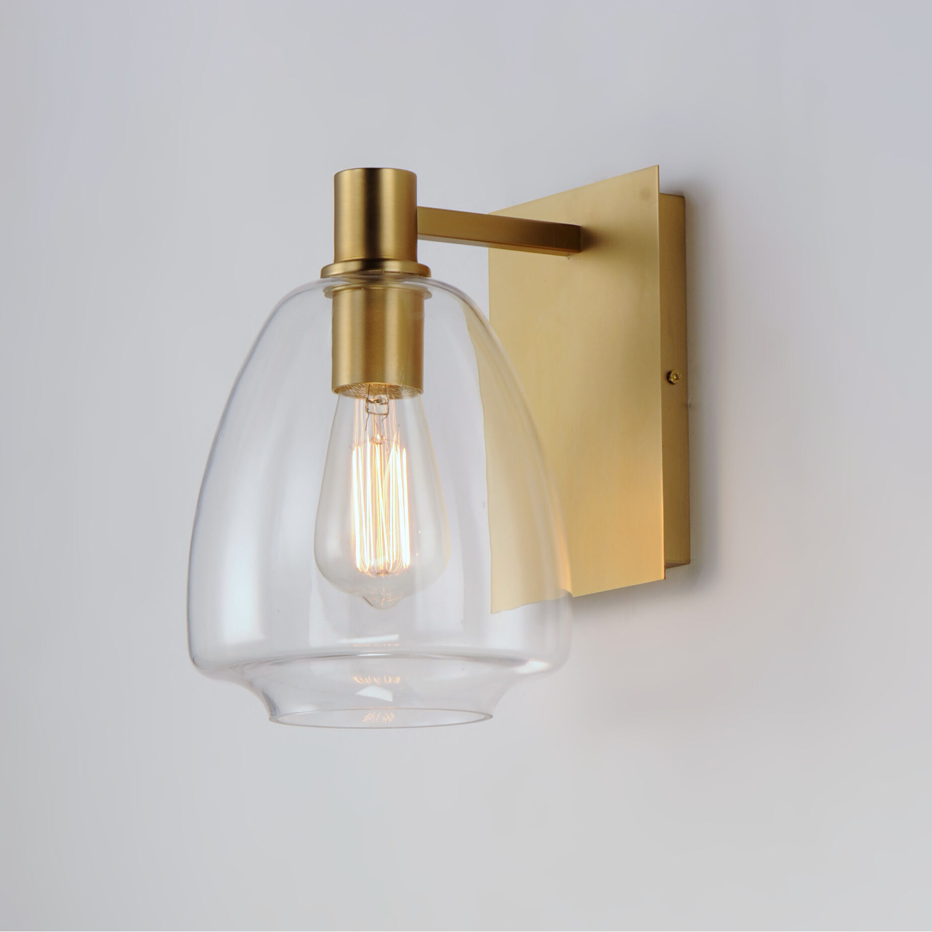 Babylon 1 Light 7 inch Satin Brass Wall Sconce Wall Light