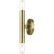 Copenhagen 2 Light 5 inch Antique Brass ADA ADA Wall Sconce Wall Light