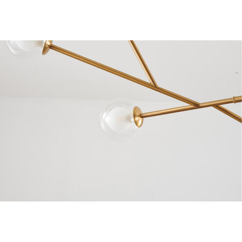 Canada 7 Light 14 inch Brass Chandelier Ceiling Light