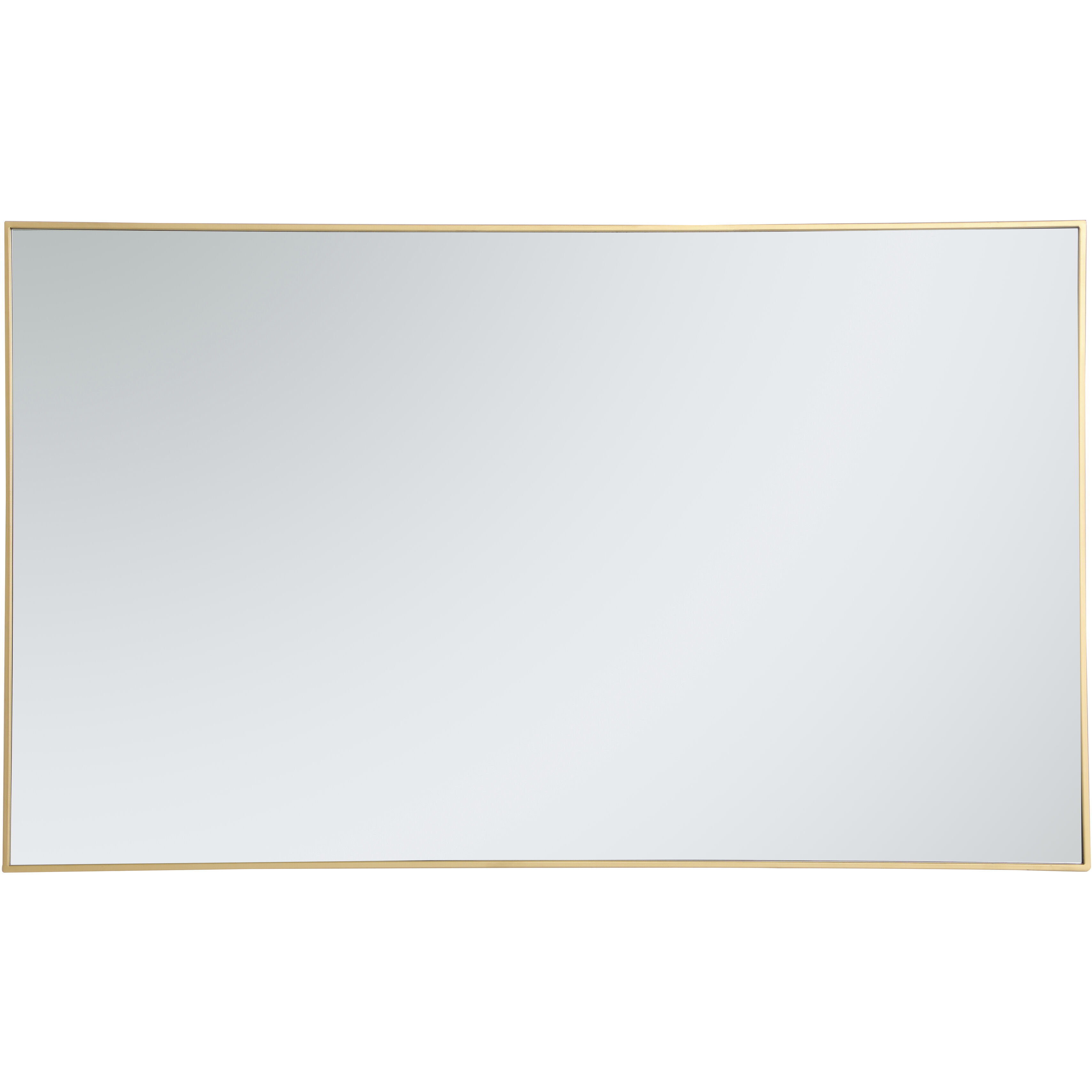 Monet 60 X 36 inch Brass Wall Mirror
