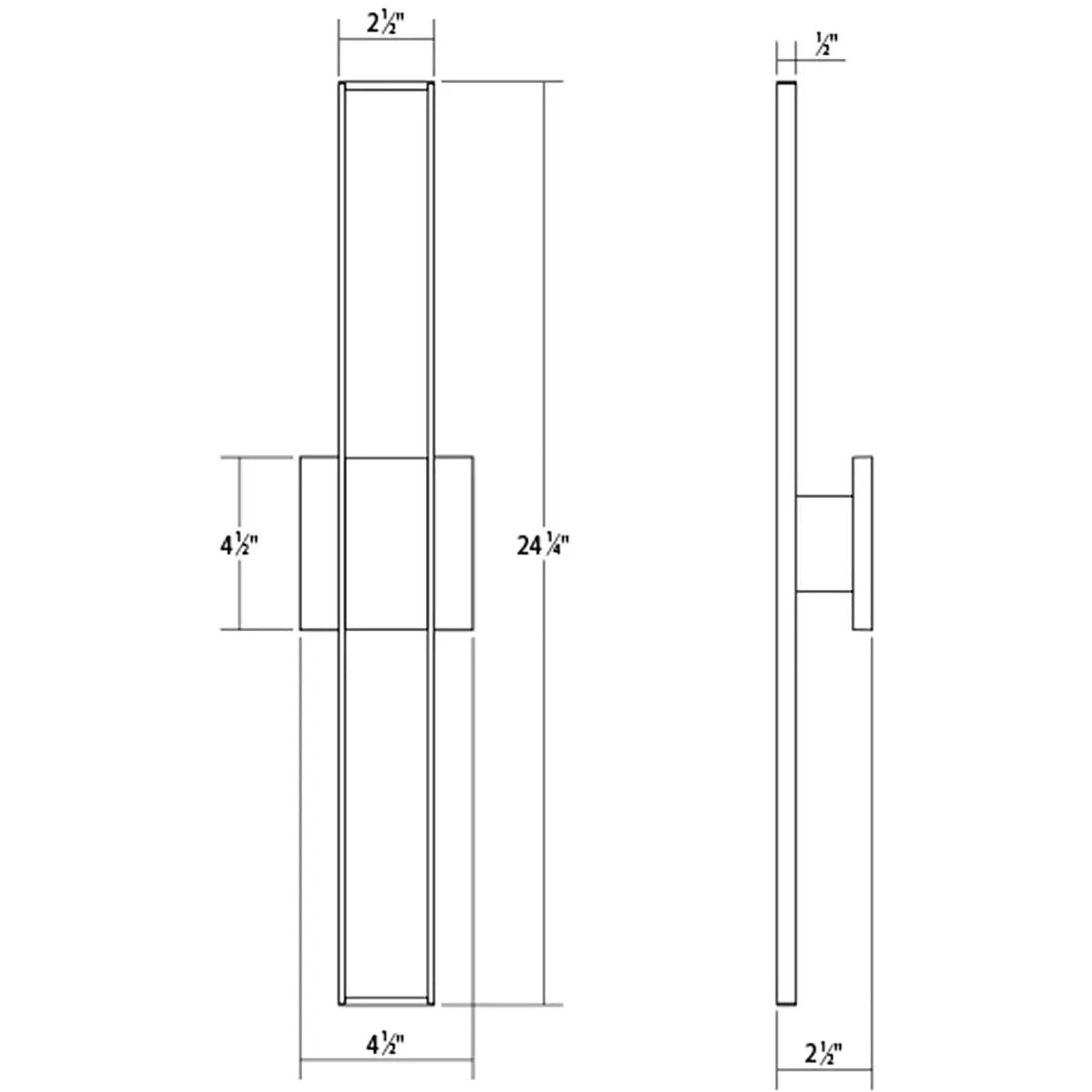 Planes LED 3 inch Bright Satin Aluminum ADA Wall Sconce Wall Light