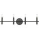 Skyva 4 Light 31.5 inch Matte Black Vanity Light Wall Light