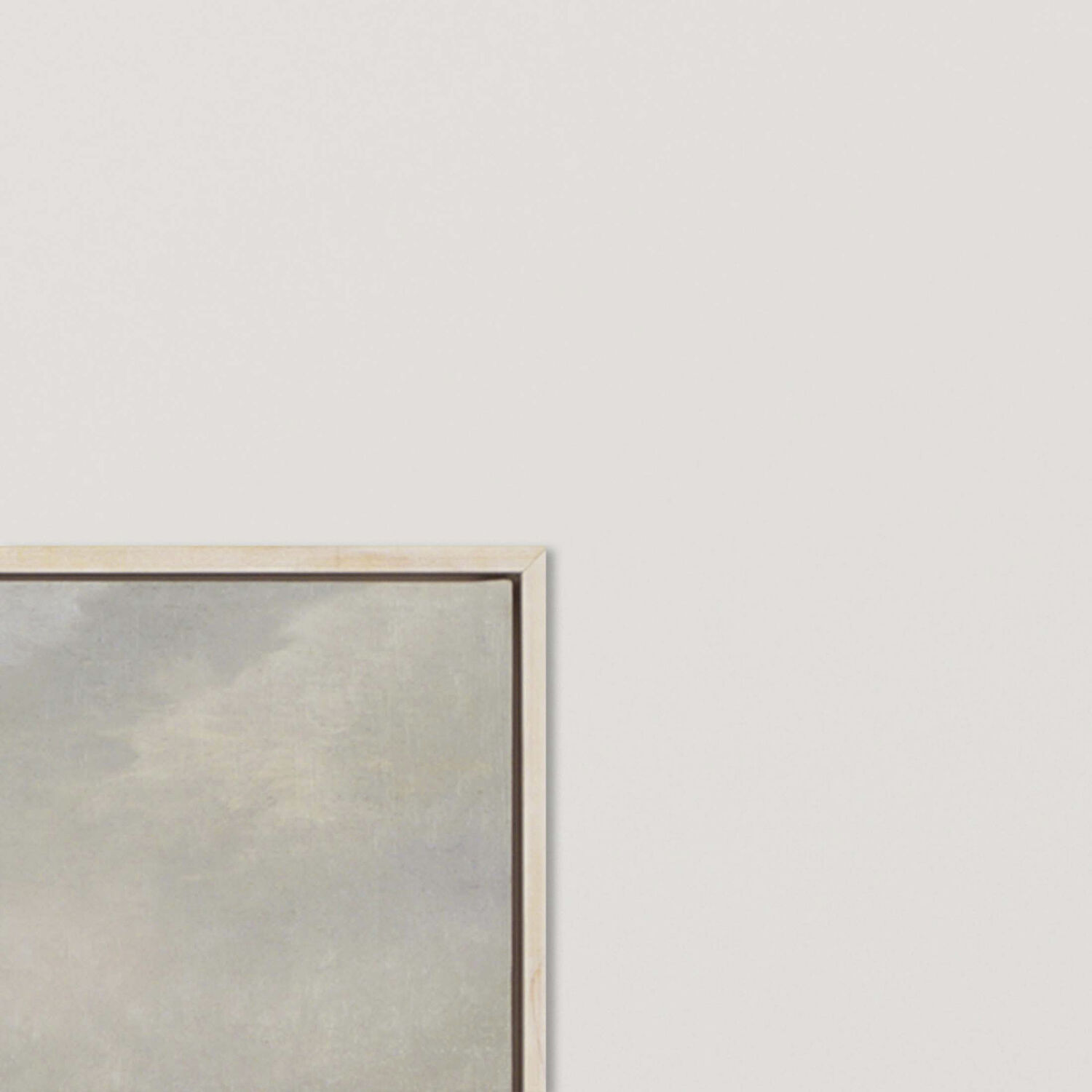 Pastel Seascape Gray and Beige and Blue and Green Framed Art