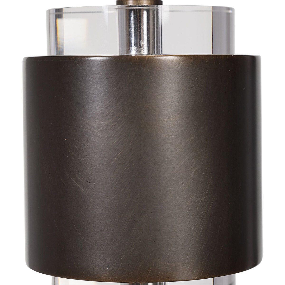 Jefferson 33 inch 150.00 watt Dark Bronze and Crystal Table Lamp Portable Light