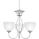 Tahoe 3 Light 19 inch Brushed Nickel Chandelier Ceiling Light
