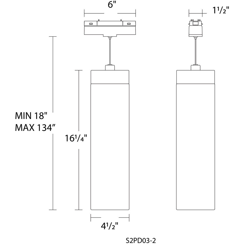 Ventrix 1 Light 48 Black Track Fixtures Ceiling Light
