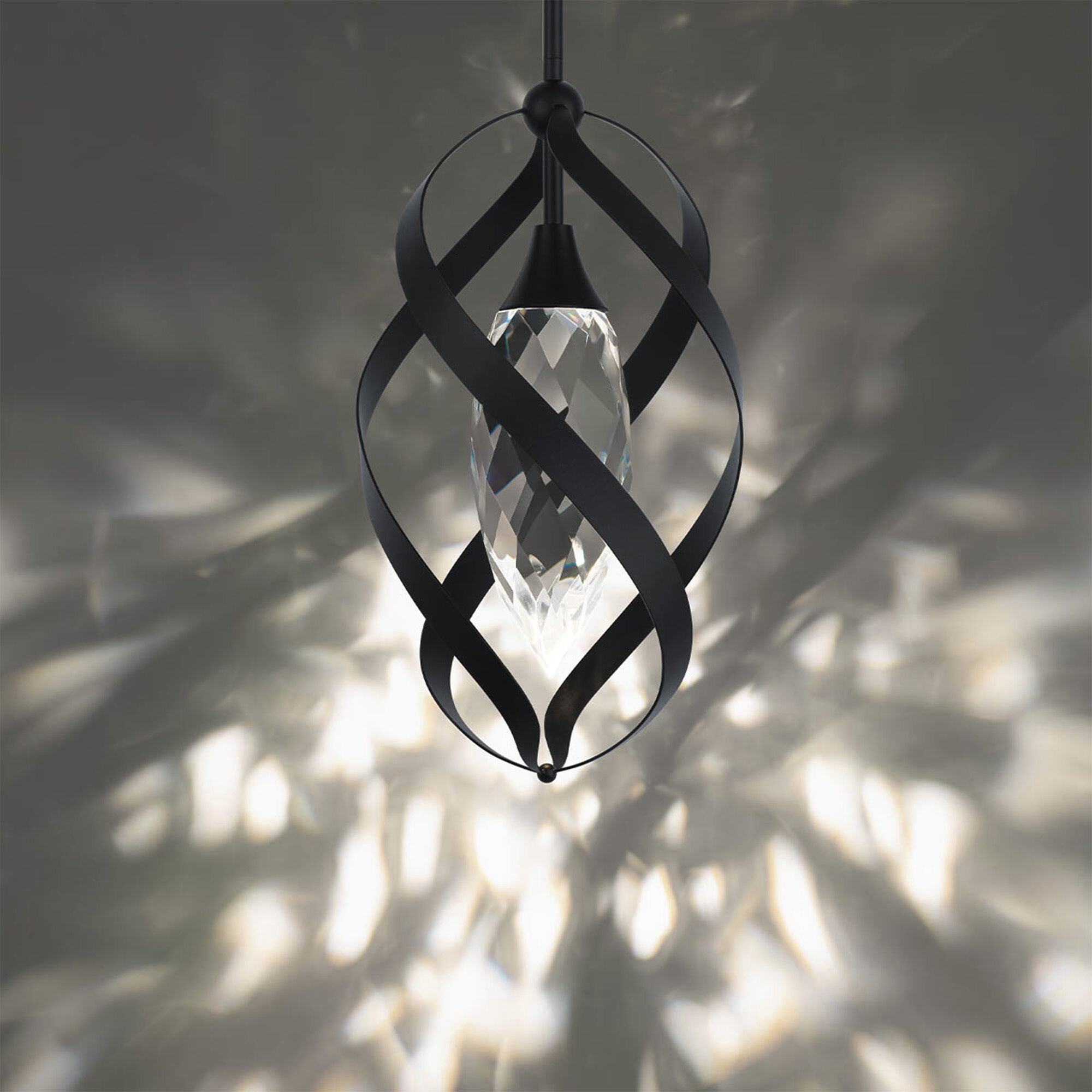 Solan LED 10 inch Black Mini Pendant Ceiling Light, Beyond