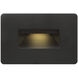 Luna 12v 3.80 watt Satin Black Landscape Step Light, Horizontal