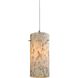 Capri 1 Light 5 inch Satin Nickel Pendant Ceiling Light