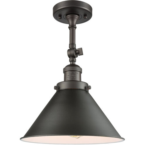 Franklin Restoration Briarcliff LED 10 inch Oil Rubbed Bronze Semi-Flush Mount Ceiling Light, Franklin Restoration