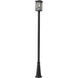 Brookside 1 Light 113.5 inch Black Outdoor Post Mounted Fixture