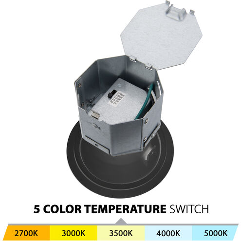 Pop-in LED Black Remodel Recessed Kit