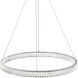 Chevron LED 31.5 inch Brushed Nickel Pendant Ceiling Light