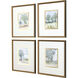 Along the Way Blue and Green and Brown and Multi Framed Art