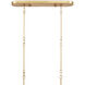 Grand Lotus 6 Light 50.5 inch Sugar White and Contemporary Gold Leaf Chandelier Ceiling Light