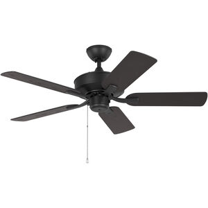 Linden Outdoor 44 44 inch Midnight Black Indoor/Outdoor Ceiling Fan