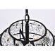 Savannah 3 Light 16 inch Black Pendant Ceiling Light