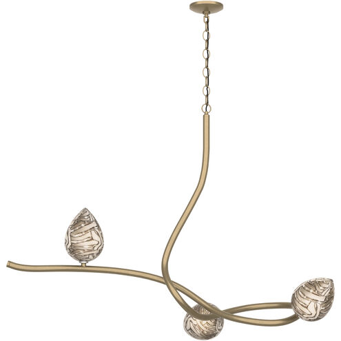 Floret 3 Light 45.3 inch Soft Gold Pendant Ceiling Light