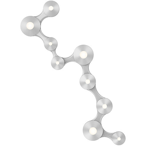 Coral Surface LED 47 inch Bright Satin Aluminum Surface Mount Ceiling Light
