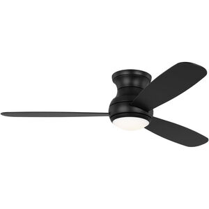 Orbis 52 Hugger LED 52 inch Midnight Black Indoor/Outdoor Ceiling Fan