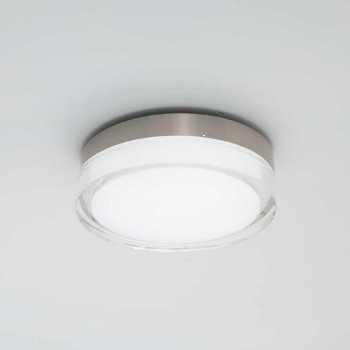 Dot 1 Light 12.13 inch Stainless Steel Flush Mount Ceiling Light