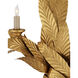 Apollo 4 Light 24 inch Contemporary Gold Leaf Wall Sconce Wall Light