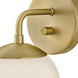 Julep Sconce Wall Light in Lacquered Brass
