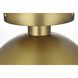 Eclipse 1 Light 10 inch Satin Gold Flush Mount Ceiling Light