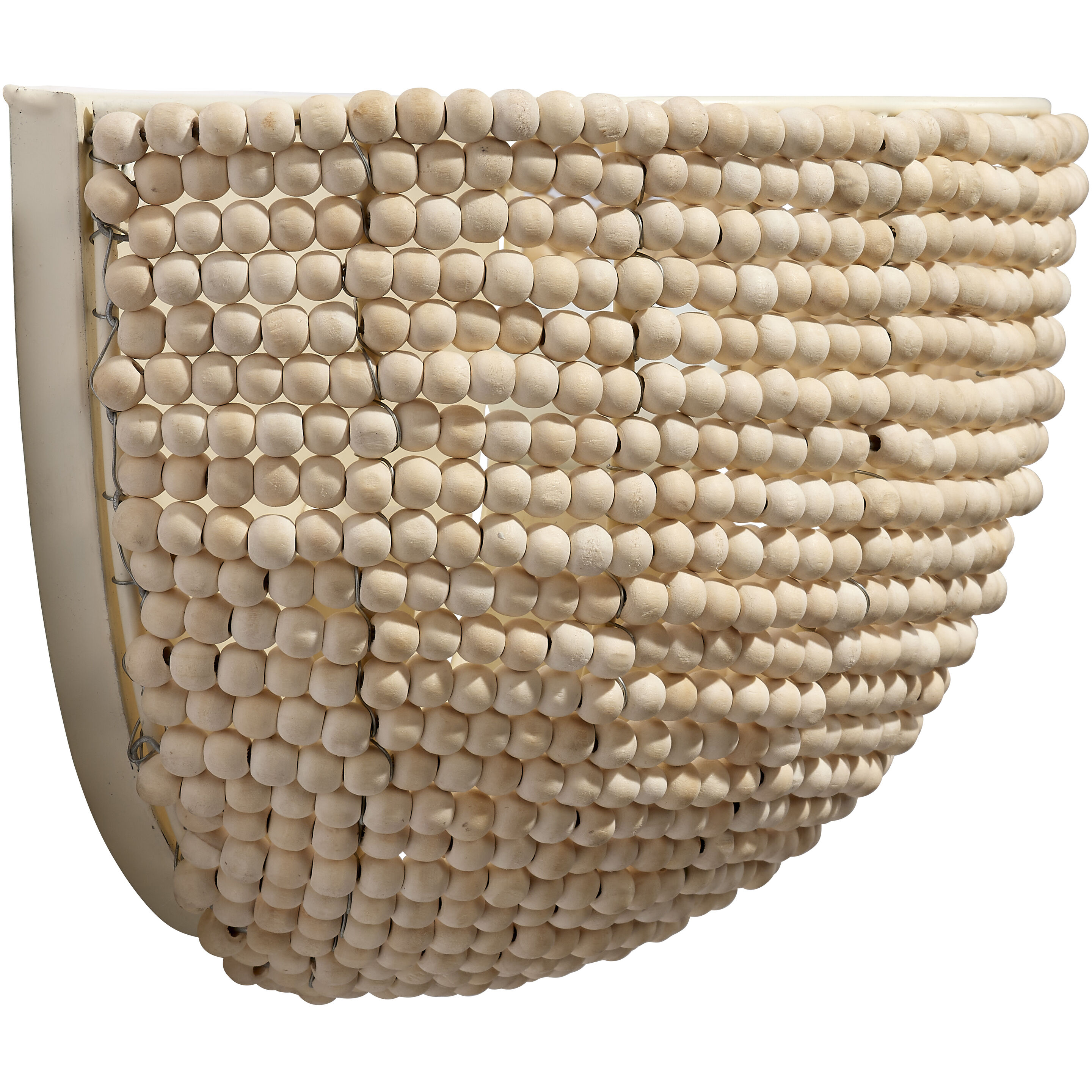 Barnacle 1 Light 12 inch Natural Demi Lune Sconce Wall Light