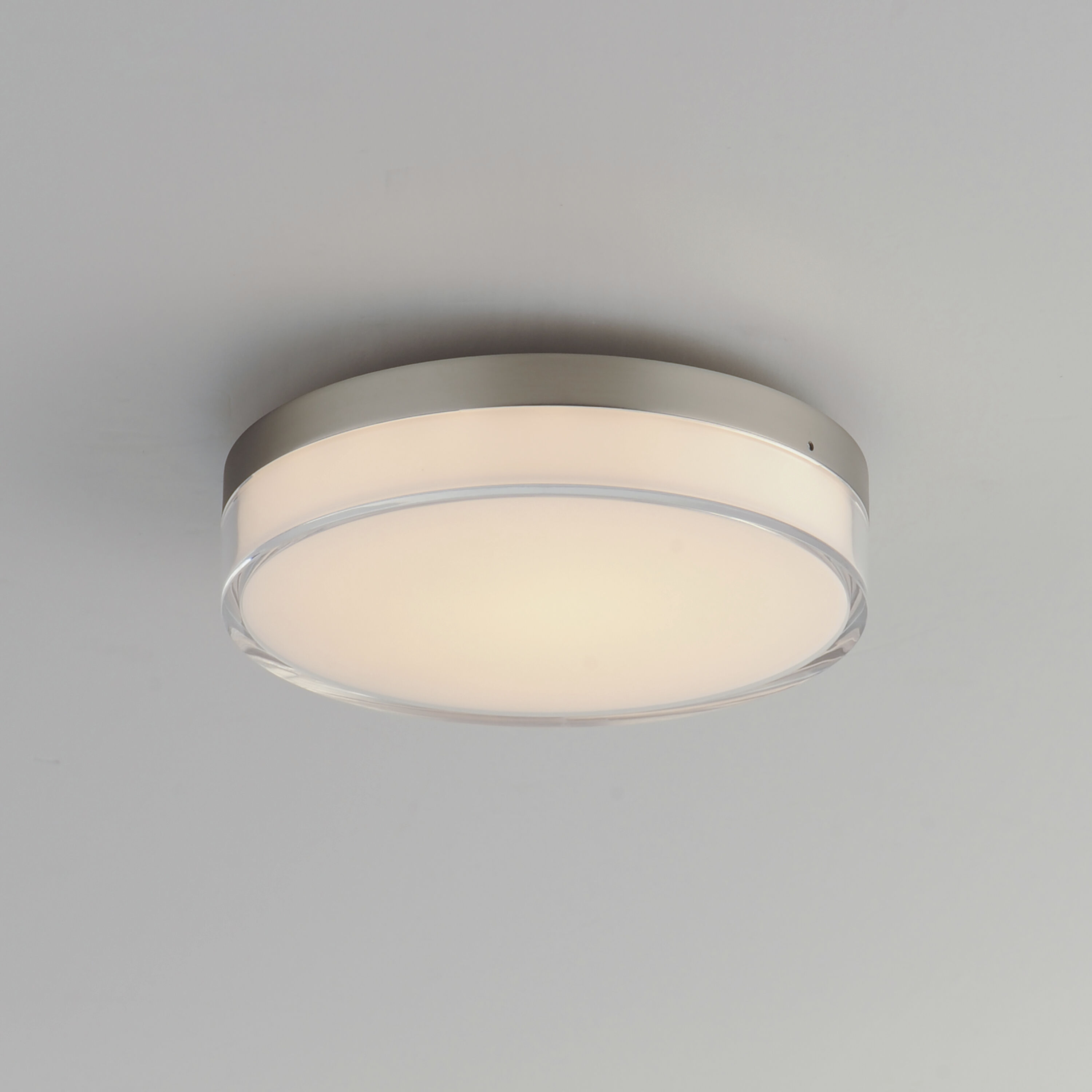 Edge LED 7 inch Satin Nickel Flush Mount Ceiling Light