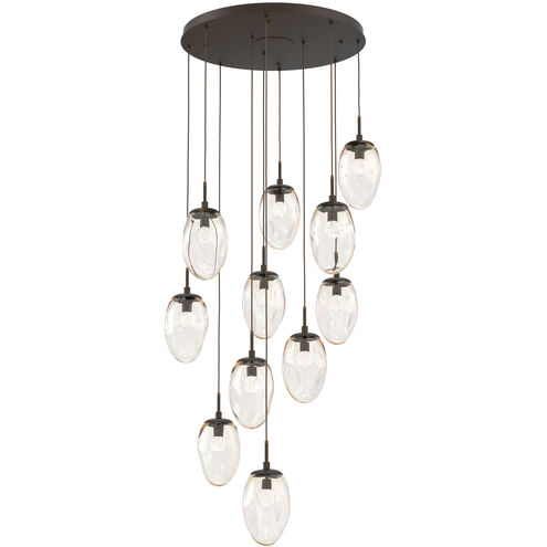 Meteo LED LED Flat Bronze Chandelier Ceiling Light, Round Multi-Port