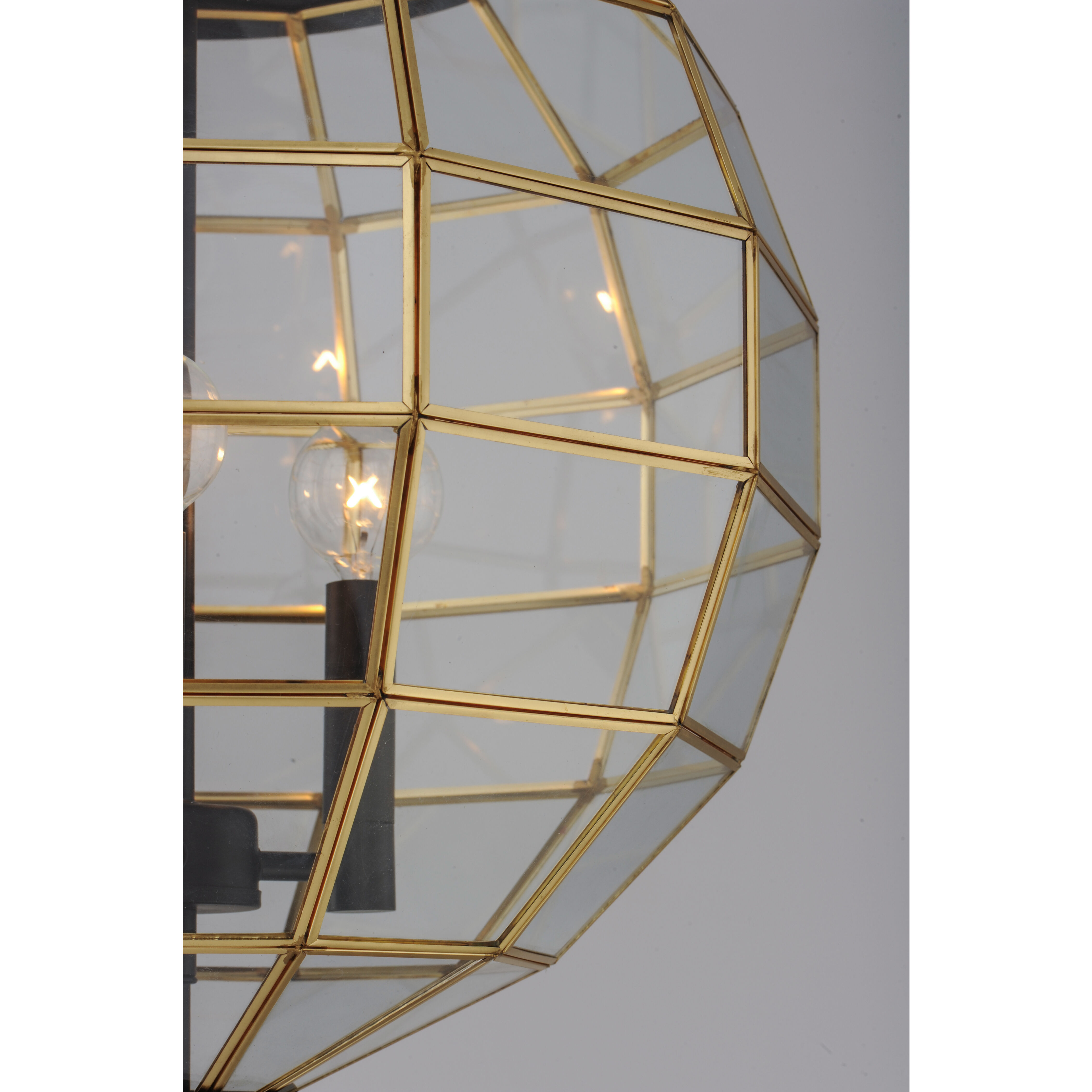 Heirloom 3 Light 16 inch Black/Burnished Brass Multi-Light Pendant Ceiling Light