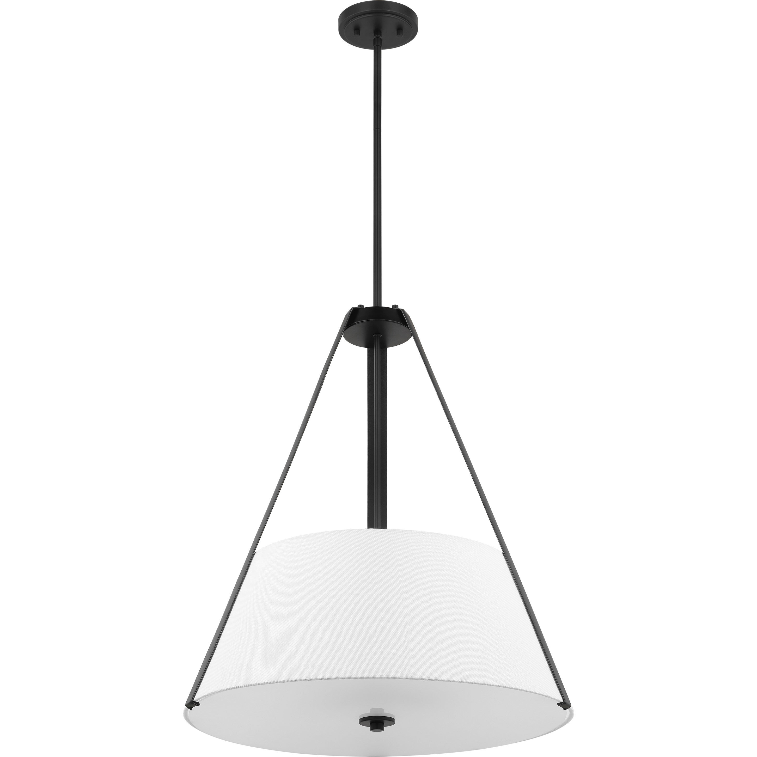 Brewster 3 Light 22 inch Black Pendant Ceiling Light