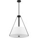 Brewster 3 Light 22 inch Black Pendant Ceiling Light