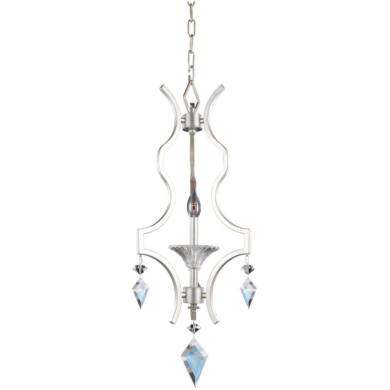 Florence 1 Light 11 inch Tarnished Silver Mini Chandelier Ceiling Light