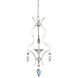 Florence 1 Light 11 inch Tarnished Silver Mini Chandelier Ceiling Light