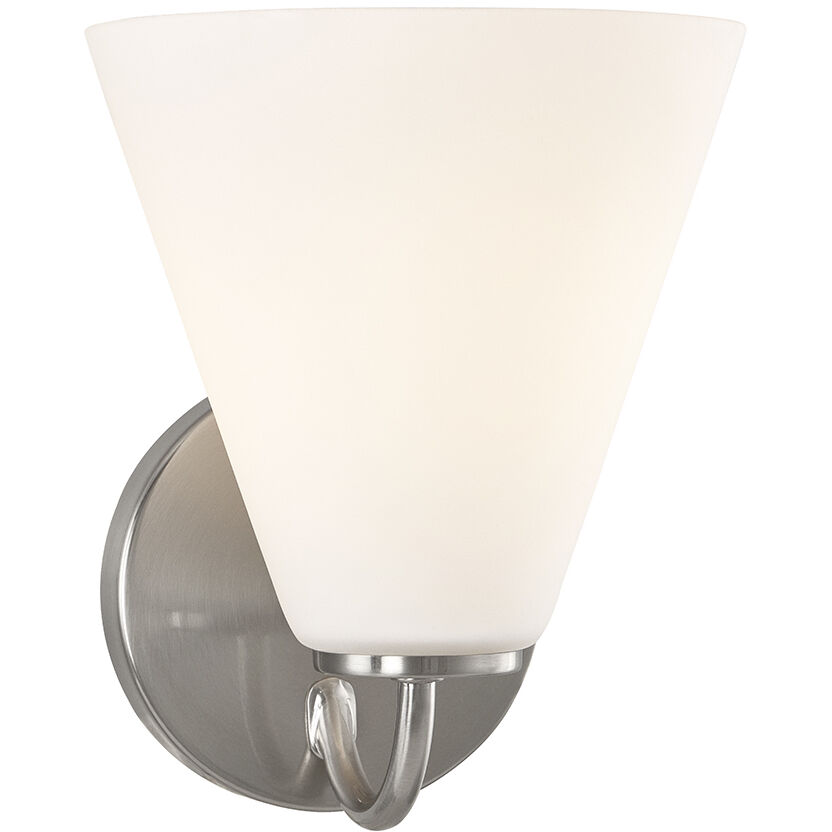 Fusion Collection - Pavia Family 1 Light 6.75 inch Brushed Nickel Wall Sconce Wall Light, EVOLV