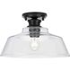 Singleton 1 Light 14.00 inch Semi-Flush Mount