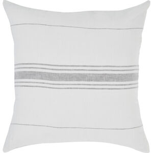 Makenna 20 inch Ivory and Grey Pillow