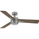 Ventus 52 inch Pewter with Driftwood, Teak Blades Fan