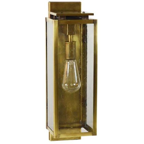 Downtown 1 Light 18.5 inch Dark Brass Outdoor Wall Light