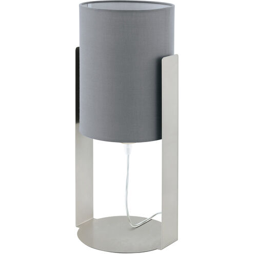 Siponto 16 inch 60.00 watt Matte Nickel Table Lamp Portable Light