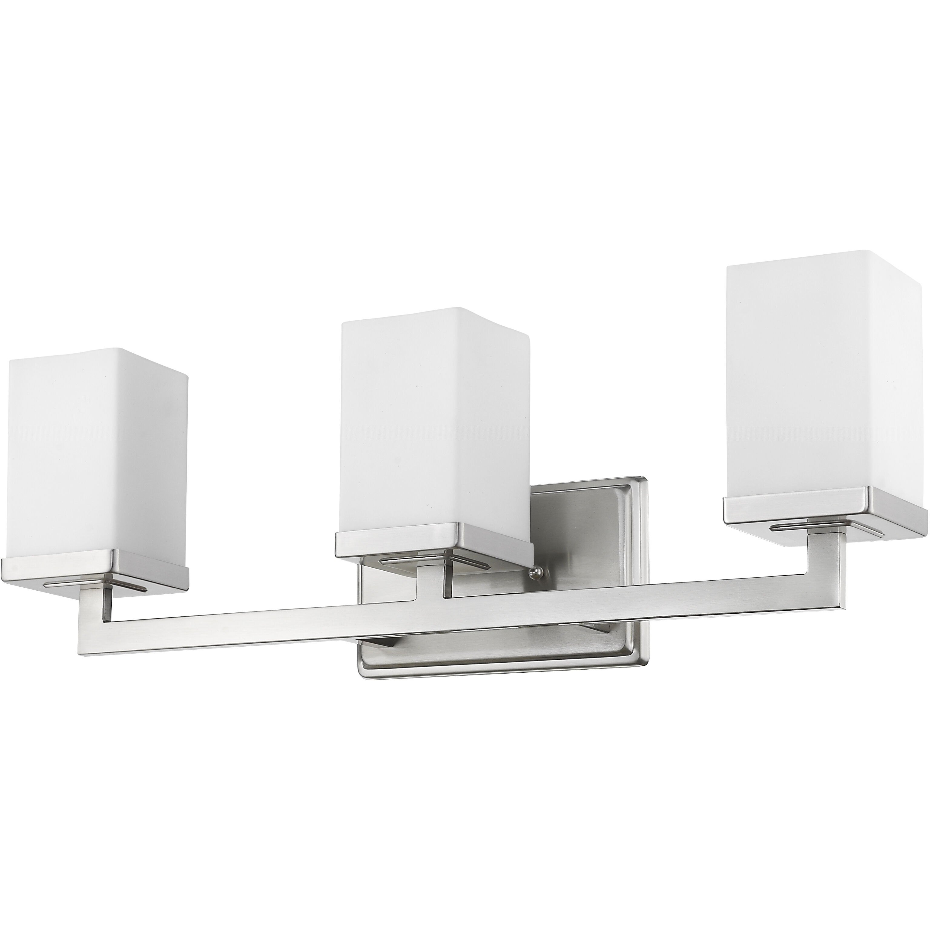Tidal 3 Light 23.25 inch Brushed Nickel Vanity Wall Light