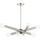 Stafford 8 Light 24 inch Brushed Nickel Chandelier Ceiling Light